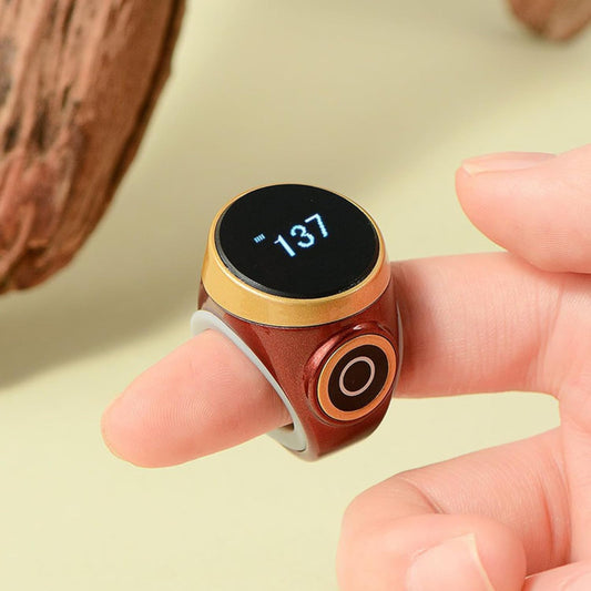 HD LED Zikr Ring Illuminated Digital Prayer Counter Ring