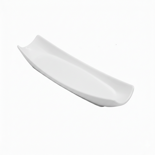 Melamine Medium White Serving Plate