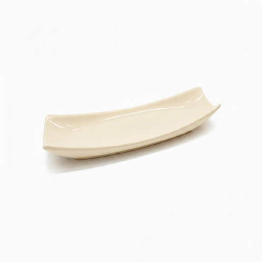 Melamine Medium Cream Serving Plate