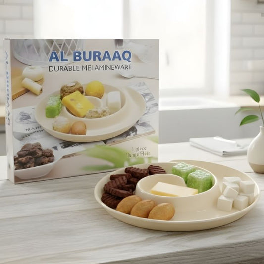 Melamine Tango Cream Serving Platter With Box