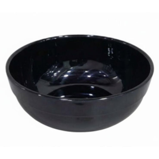 Melamine 8 Inch Black Tulip Serving Bowl