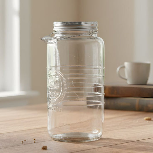 Ziba Airtight 3200 ML Glass Lock Jar