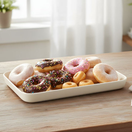 Melamine Cream Small Serving Tray