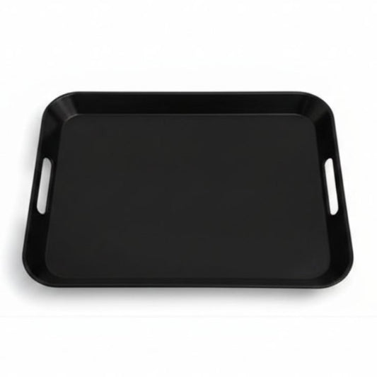 Melamine Black Large Square Serving Tray