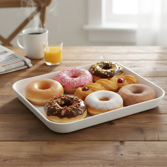 Melamine White Vista XLarge Serving Tray