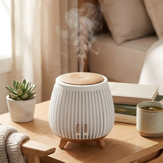Nordic Wood Style Aroma Diffuser Ultrasonic Essential Oil Humidifier