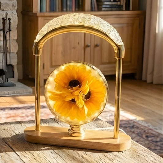Sunflower Crystal LED Table Lamp Decorative Night Light