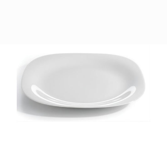 Melamine 11 Inch White Serving Plate