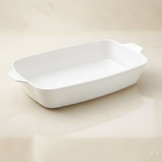 Melamine White Rectangle Serving Bowl