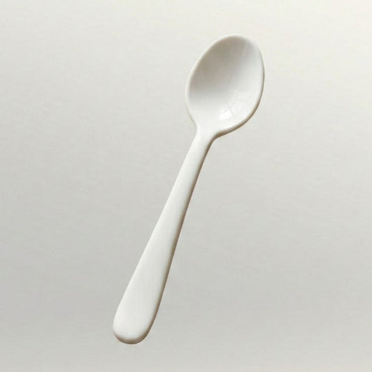 Melamine White Serving Table Spoon