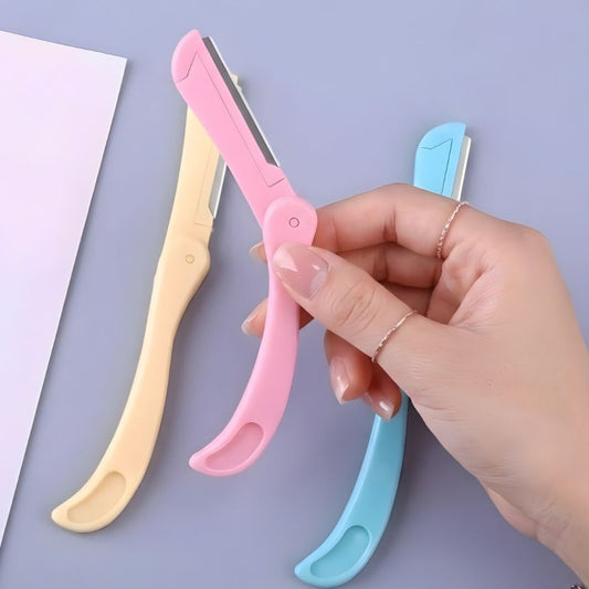 3 Pcs Foldable Eyebrow Razor Set Facial Hair Remover