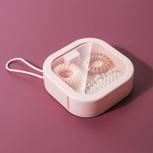 Hair Tie Organizer Small Portable Storage Case