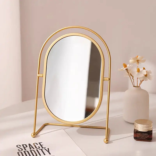 Rotatable Desktop Vanity Mirror Adjustable Makeup Mirror