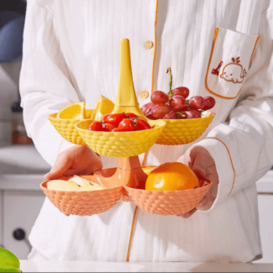 Stackable Fruit Display Tray Multi Layer Storage Basket