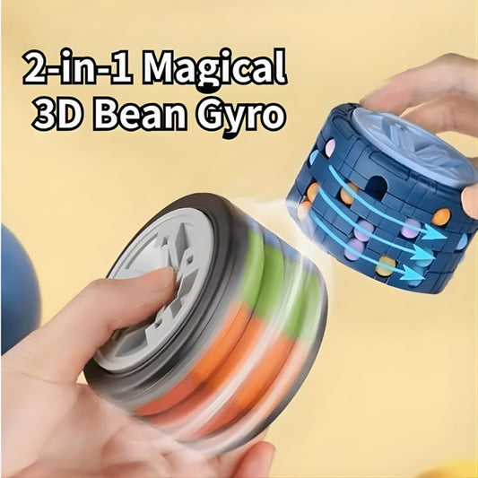 Magic Wheel Spinning Puzzle 2 in 1 3D Fidget Toy