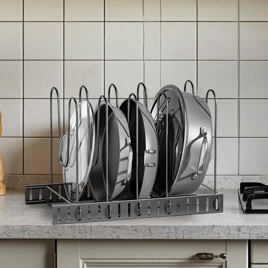 Pot & Pan Organizer Rack Kitchen Storage Holder