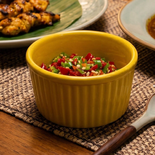 Melamine 4 Inch Ramekin Yellow Bowl Serving Bowl