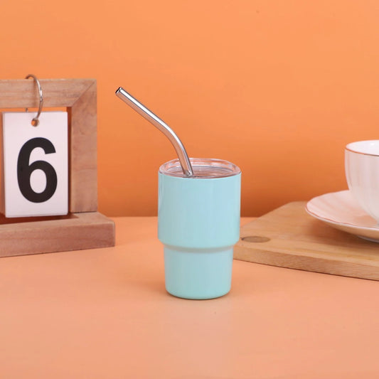 Stainless Steel Mini Tumbler Steel Straw Drinking Cup