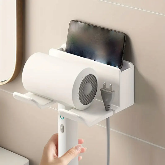 Hair Dryer Holder Wall Mounted Adhesive Stand