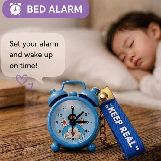 Alarm Clock Keychain Mini Cute Key Ring