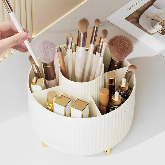 Rotatable Plastic Makeup Storage Organizer 360° Cosmetic Organizer