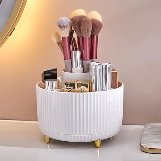 Rotatable Plastic Makeup Storage Organizer 360° Cosmetic Organizer