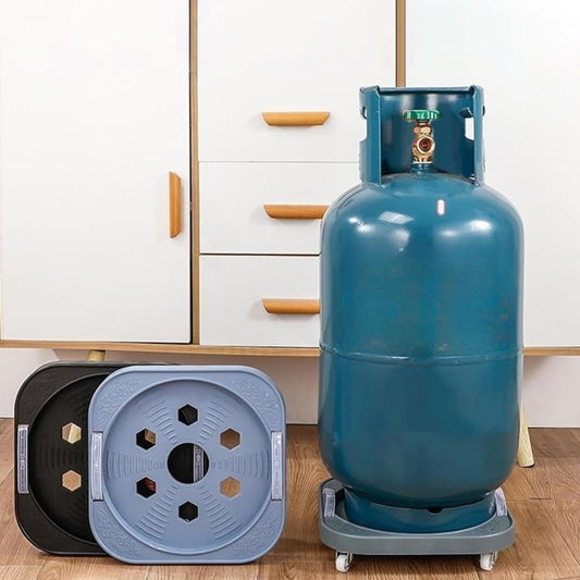 Gas Cylinder Trolley Base with Wheels Heavy Duty Cylinder Stand