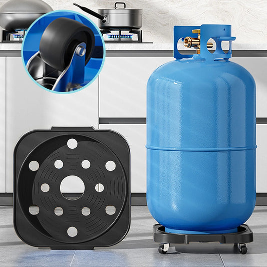 Gas Cylinder Trolley Base with Wheels Heavy Duty Cylinder Stand
