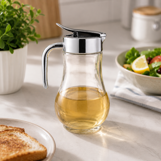400ML Glass Milk & Creamer Pot Elegant Serving Pitcher