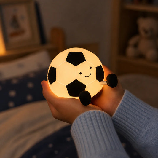 Silicone Football Night Lamp Soft Touch LED Bedside Light