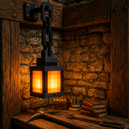 RGB Pixel Lantern Night Light with Remote Control