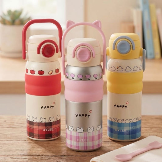 Stainless Steel 600ML Kids Water Bottle