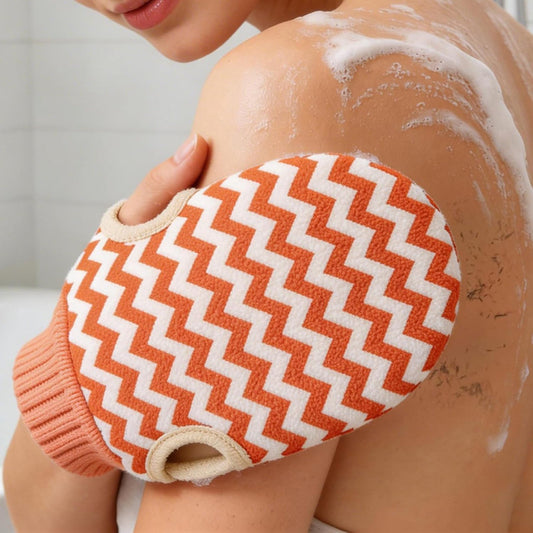 Wave Texture Exfoliating Body Scrub Glove