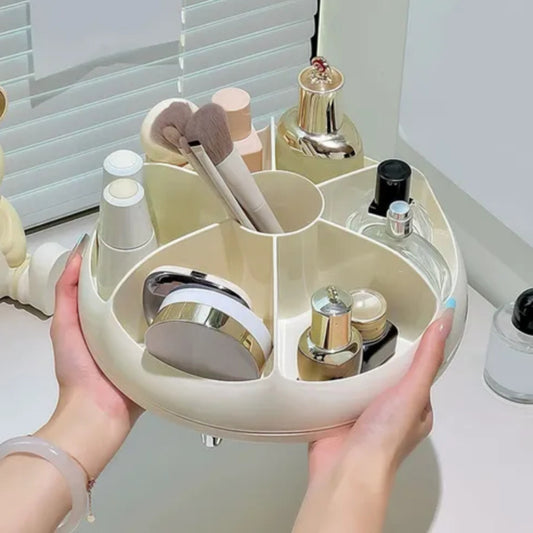 360° Rotating Cosmetic Storage Organizer Tray