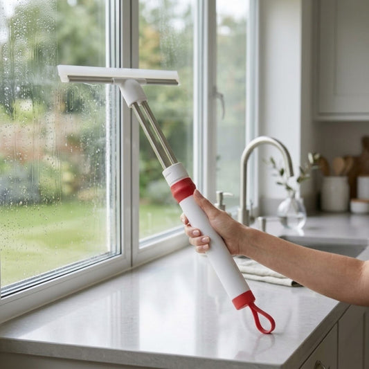 Window Glass Cleaner Wiper With Extendable Handle
