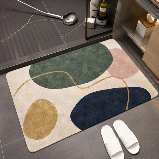 Aqua Wave Foam Bath Mat Absorbent Non Slip