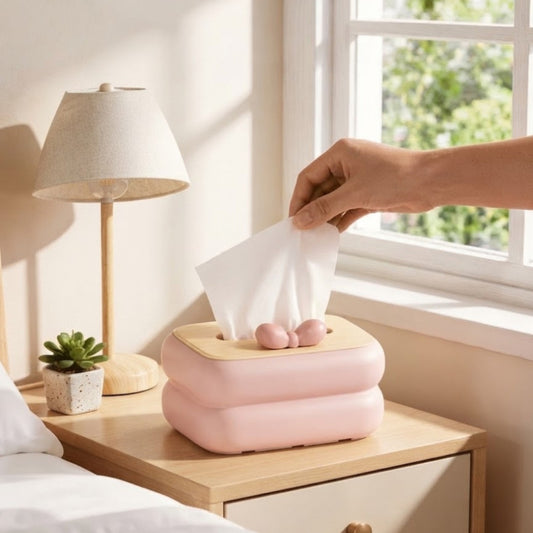 Bubbly Cute Bow Tissue Box Holder