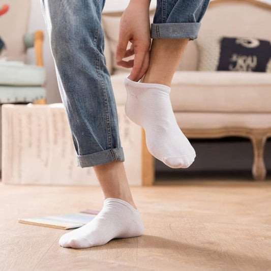 Disposable Travel Cotton Socks Pair Portable