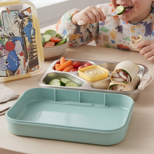 Kids Animated Stainless Steel Bento Lunch Box