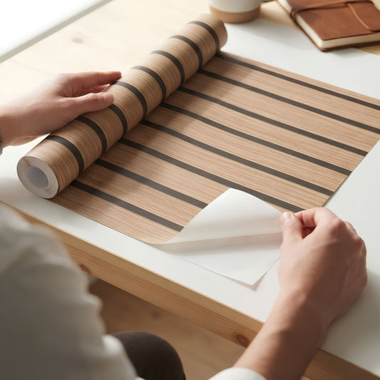 Self Adhesive Wood Grain Wall Wallpaper