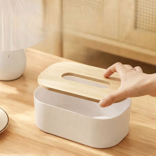 Wooden Head Tissue Box
