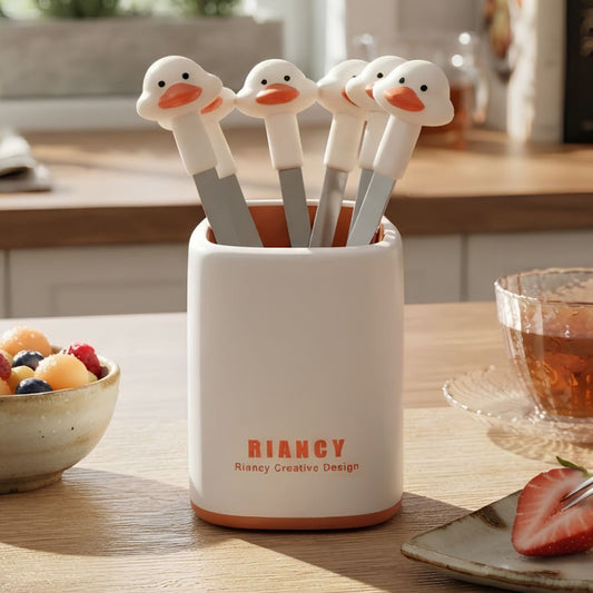 Cartoon Fruit Fork Set 6 Piece