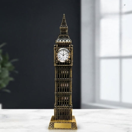 Metal Big Ben Building Model Decorative Landmark Miniature for Home and Office Décor