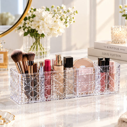 4 Partition Makeup Brush Holder