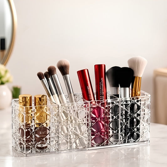 4 Partition Makeup Brush Holder