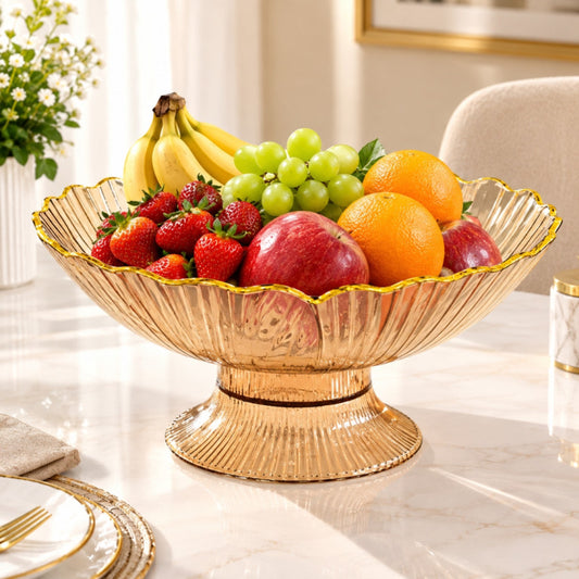 Decorative Fruit Bowl With Drainage Holes