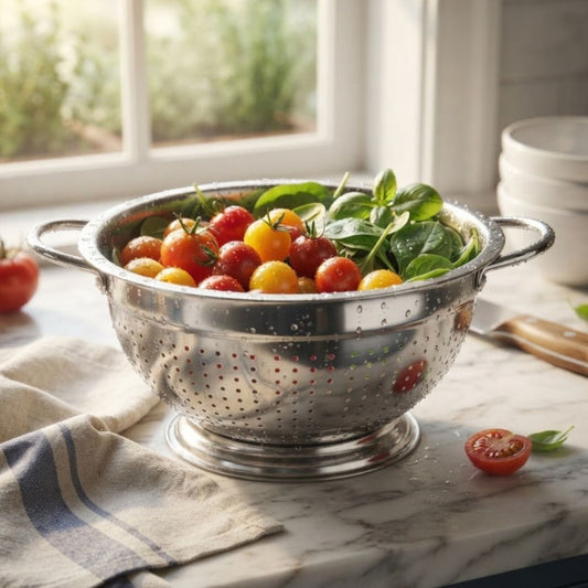 Stainless Steel Strainer Bowl 22cm