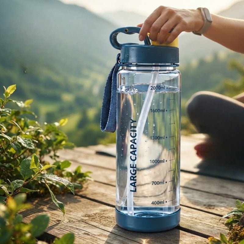2000ml Large Capacity Plastic Water Bottle - Homazing