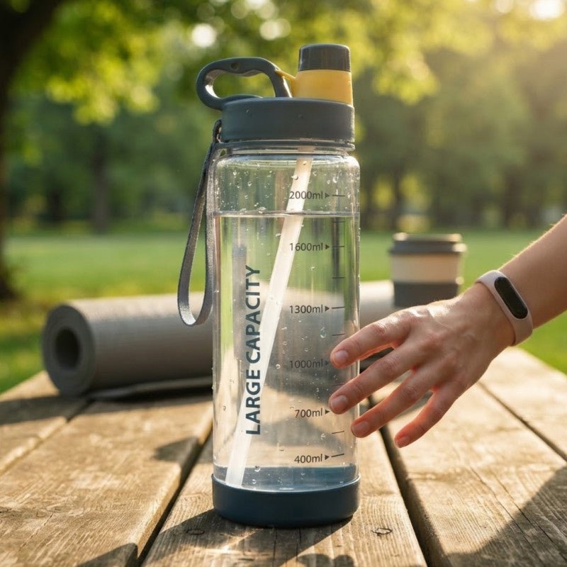 2000ml Large Capacity Plastic Water Bottle - Homazing