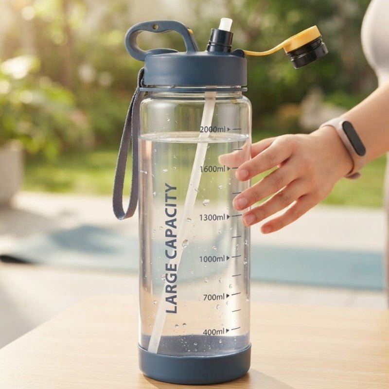 2000ml Large Capacity Plastic Water Bottle - Homazing